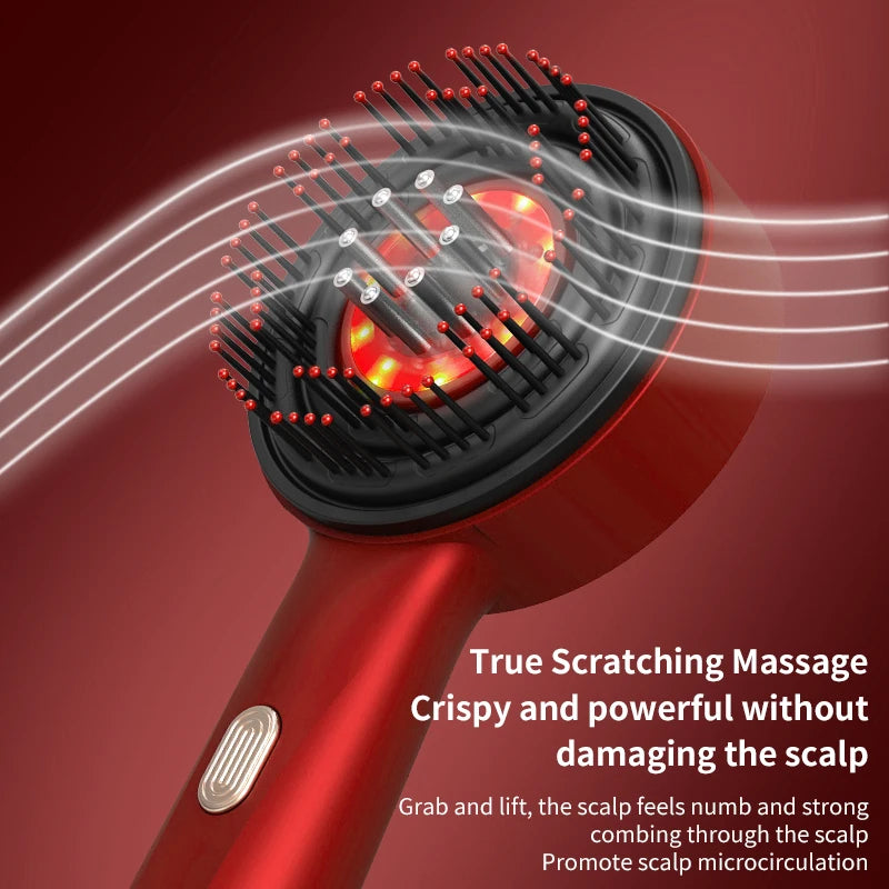 Red Light Therapy Electric Scalp Massager